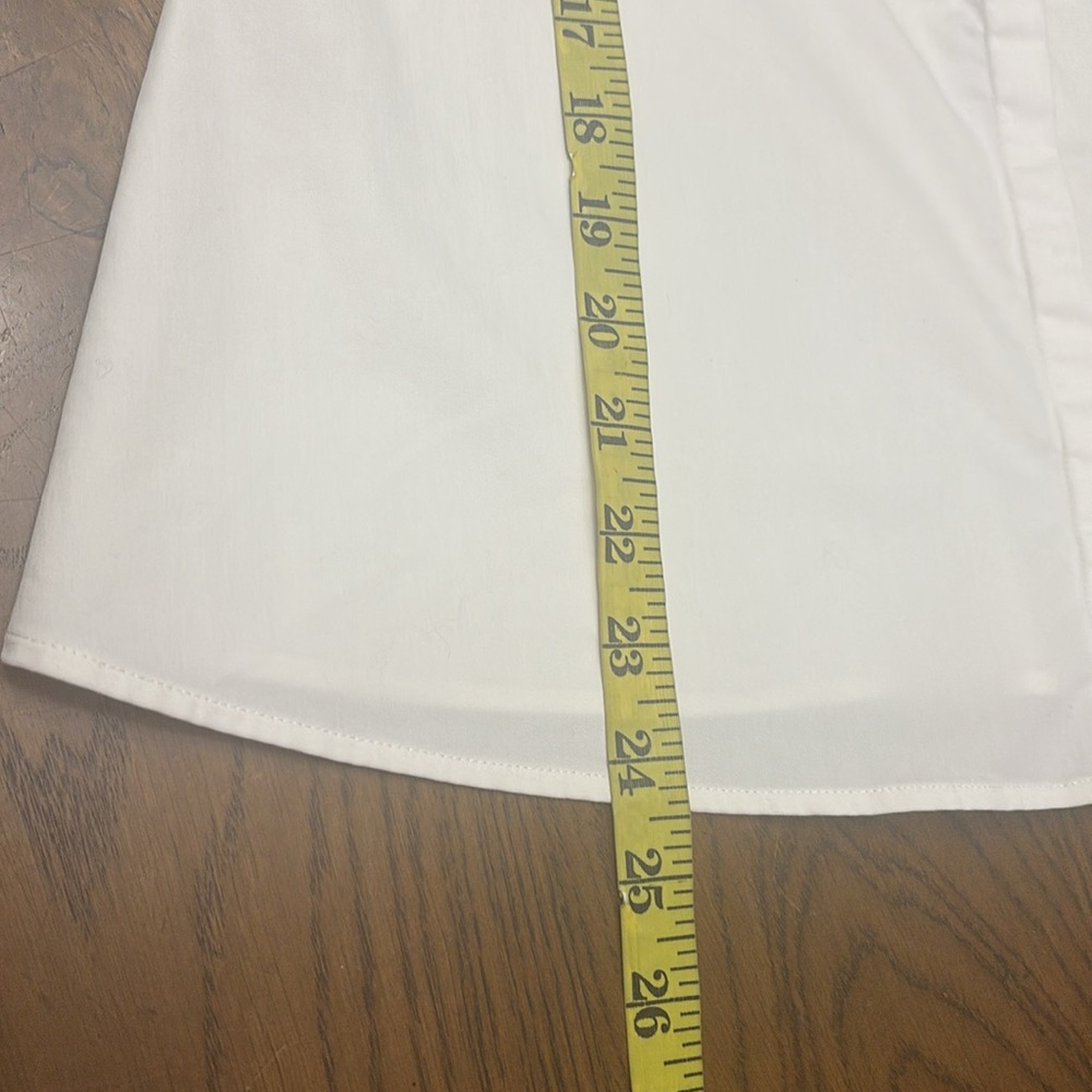 HALSTON Bell Sleeve White Top - Picture 8 of 10